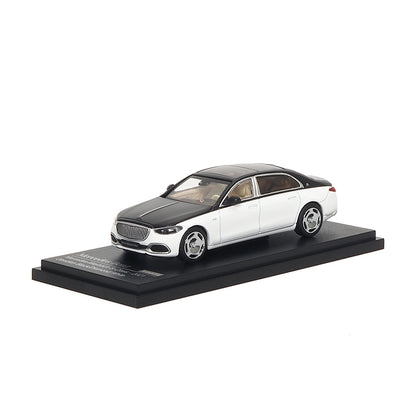 Mô hình xe ARbox(Almost Real) 1:64 Mercedes-Maybach S-Class 2021 Obsidian Black/Diamond White - 620121001