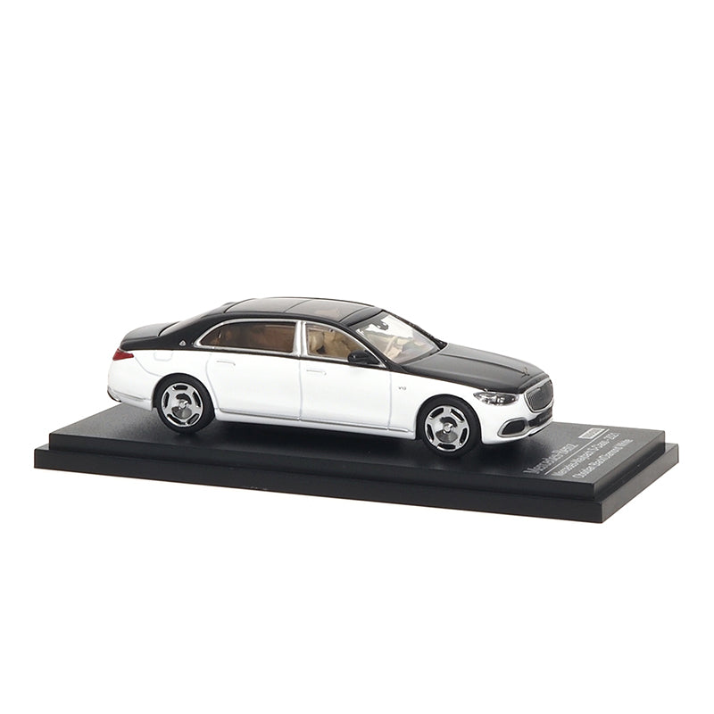 Mô hình xe ARbox(Almost Real) 1:64 Mercedes-Maybach S-Class 2021 Obsidian Black/Diamond White - 620121001