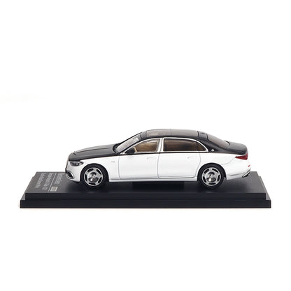 Mô hình xe ARbox(Almost Real) 1:64 Mercedes-Maybach S-Class 2021 Obsidian Black/Diamond White - 620121001