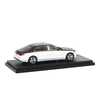 Mô hình xe ARbox(Almost Real) 1:64 Mercedes-Maybach S-Class 2021 Obsidian Black/Diamond White - 620121001