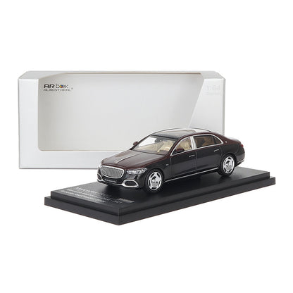 Mô hình xe ARbox(Almost Real) 1:64 Mercedes-Maybach S-Class 2021 Tourmaline Red/Obsidian Black - 620123001