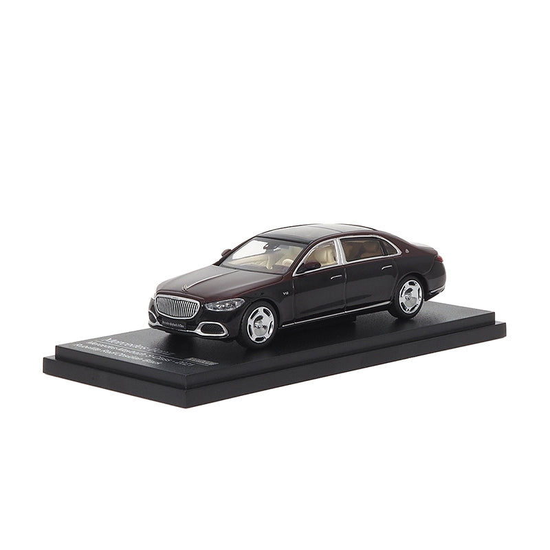 Mô hình xe ARbox(Almost Real) 1:64 Mercedes-Maybach S-Class 2021 Tourmaline Red/Obsidian Black - 620123001
