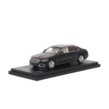 Mô hình xe ARbox(Almost Real) 1:64 Mercedes-Maybach S-Class 2021 Tourmaline Red/Obsidian Black - 620123001