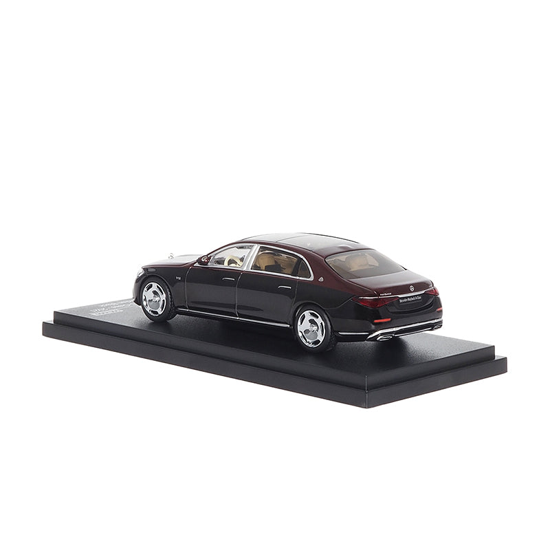 Mô hình xe ARbox(Almost Real) 1:64 Mercedes-Maybach S-Class 2021 Tourmaline Red/Obsidian Black - 620123001