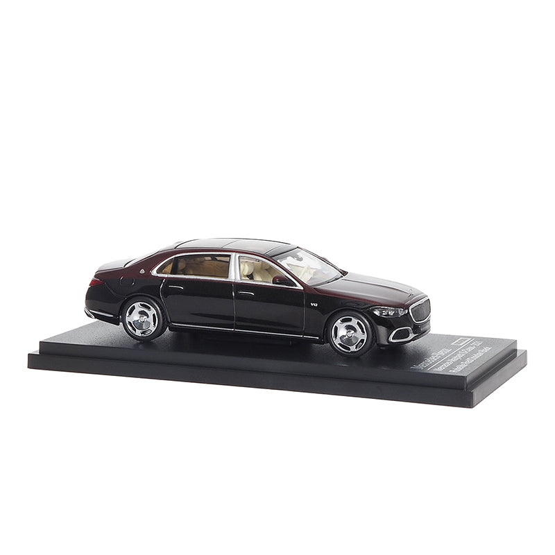Mô hình xe ARbox(Almost Real) 1:64 Mercedes-Maybach S-Class 2021 Tourmaline Red/Obsidian Black - 620123001