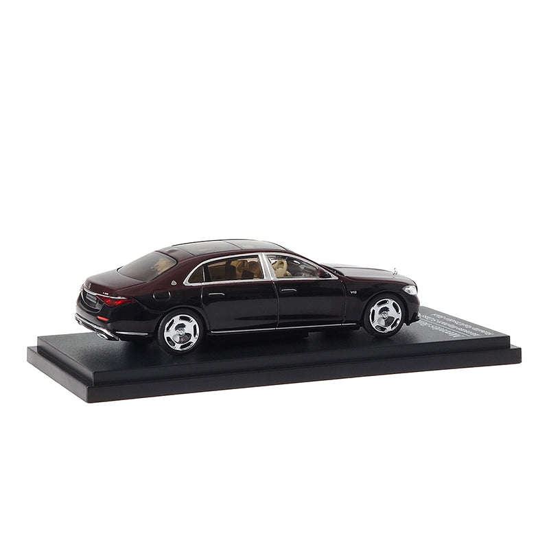 Mô hình xe ARbox(Almost Real) 1:64 Mercedes-Maybach S-Class 2021 Tourmaline Red/Obsidian Black - 620123001