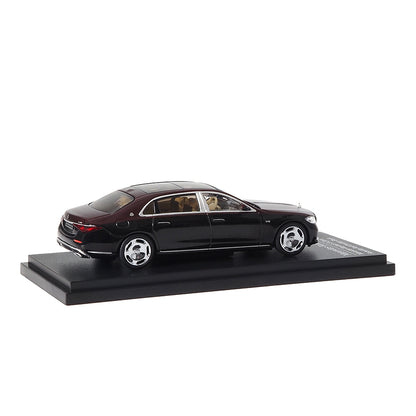 Mô hình xe ARbox(Almost Real) 1:64 Mercedes-Maybach S-Class 2021 Tourmaline Red/Obsidian Black - 620123001