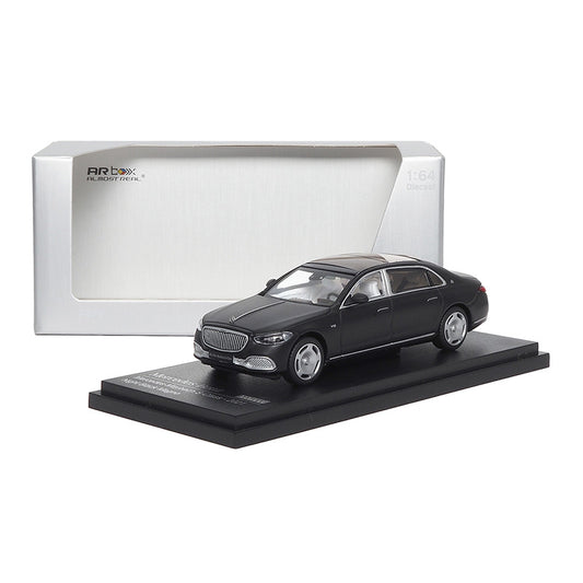 Mô hình xe ARbox(Almost Real) 1:64 Mercedes-Maybach S-Class 2021 Matte Black - 620128001
