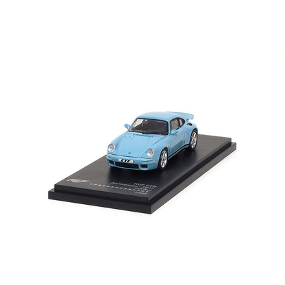 Mô hình xe ARbox(Almost Real) 1:64 RUF CTR Anniversary Edition 2017 Gulf Blue - 680303001