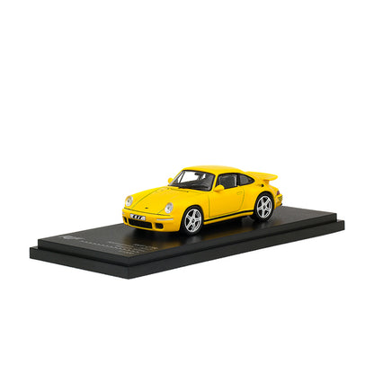 Mô hình xe ARbox(Almost Real) 1:64 RUF CTR Anniversary Edition 2017 Flower Yellow - 680301001