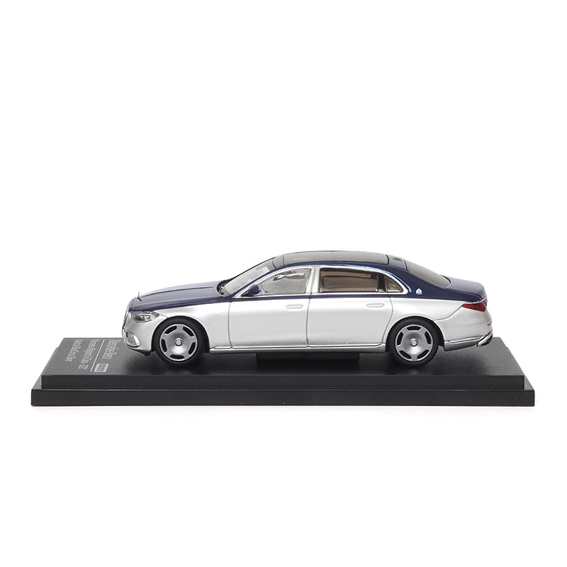 Mô hình xe ARbox(Almost Real) 1:64 Mercedes-Maybach S-Class 2021 Nautical Blue/Cirrus Silver - 620125001