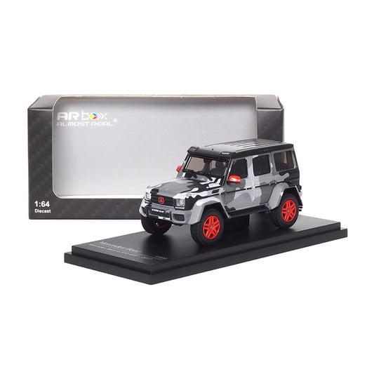 Mô hình xe ARbox(Almost Real) 1:64 Mercedes-Benz G 550 4X4² 2017 Grey Camouflage  - 620205001