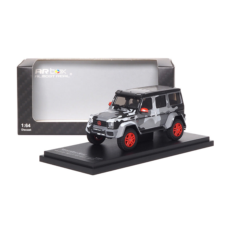 Mô hình xe ARbox(Almost Real) 1:64 Mercedes-Benz G 550 4X4² 2017 Grey Camouflage  - 620205001