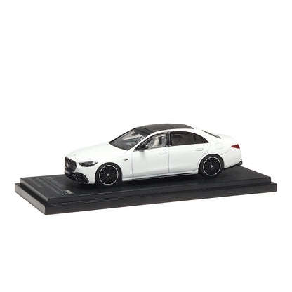 Mô hình xe ARbox(Almost Real) 1:64 Mercedes-AMG S 63 E Performance 2023 Bright Mother-of-Pearl White  - 620103001