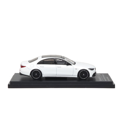 Mô hình xe ARbox(Almost Real) 1:64 Mercedes-AMG S 63 E Performance 2023 Bright Mother-of-Pearl White  - 620103001