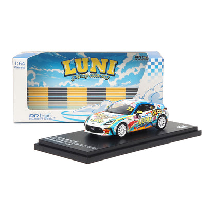 Mô hình xe ARbox(Almost Real) 1:64 Toyota GR86 2024 Macau Road Race Challenge "LUNI" Special Edition  - 670009001