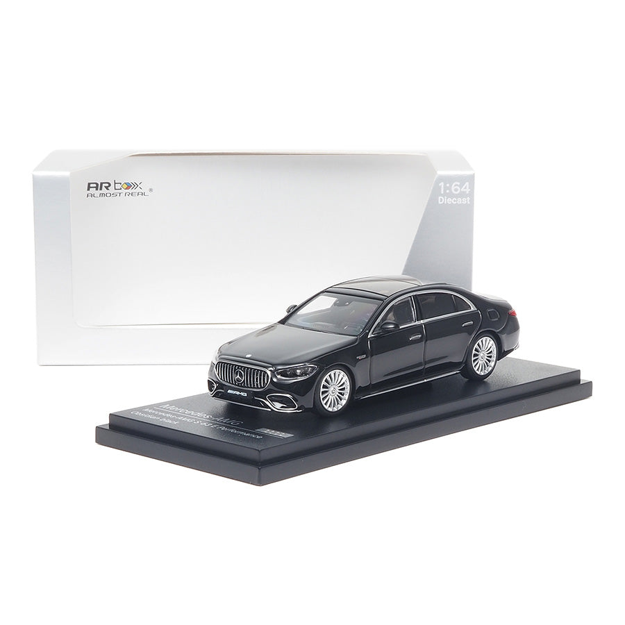 Mô hình xe ARbox(Almost Real) 1:64 Mercedes-AMG S 63 E Performance 2023 Obsidian Black  - 620101001