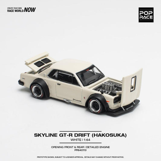 [HÀNG CÓ SẴN] Mô hình xe POPRACE 1:64 Hakosuka Skyline GTR V8 Drift PR640113