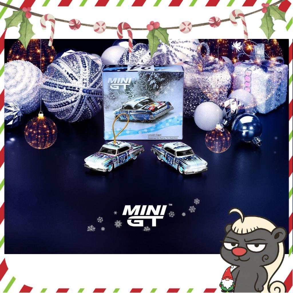 [HÀNG CÓ SẴN] Mocus Mô hình xe Mini GT 1:64 Lincoln Capri Christmas Hot Rod by Tim Sadchikov 2024 Christmas  888