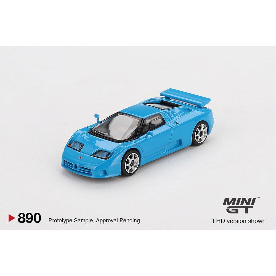 [HÀNG CÓ SẴN] Mocus Mô hình xe Mini GT 1:64 Bugatti EB110 Super Sport Blu Bugatti 890