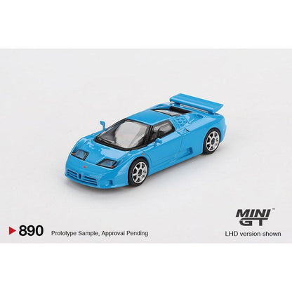 [HÀNG CÓ SẴN] Mocus Mô hình xe Mini GT 1:64 Bugatti EB110 Super Sport Blu Bugatti 890