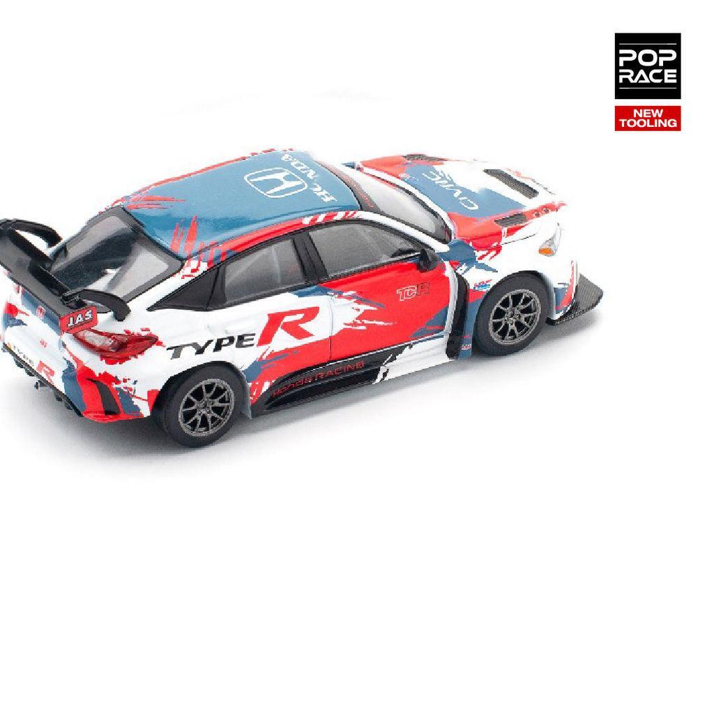 [HÀNG CÓ SẴN] Mô hình xe POPRACE 1:64 HONDA CIVIC TYPE-R (FL5) TCR PRESENTATION PR640153