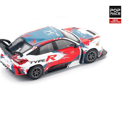 [HÀNG CÓ SẴN] Mô hình xe POPRACE 1:64 HONDA CIVIC TYPE-R (FL5) TCR PRESENTATION PR640153