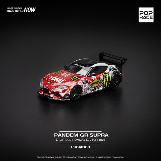 [HÀNG CÓ SẴN] Mô hình xe POPRACE 1:64 PANDEM GR SUPRA D1GP 2024 DAIGO SAITO PR640180