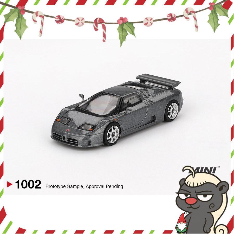 [HÀNG CÓ SẴN] Mocus Mô hình xe Mini GT 1:64 Bugatti EB110 Super Sport Grigio Scuro 1002
