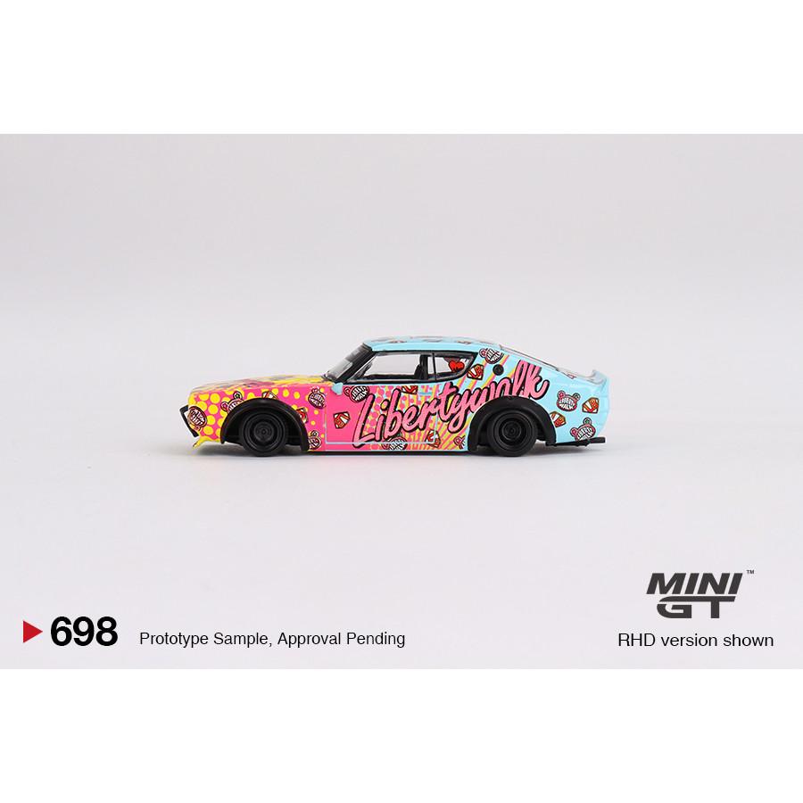 [HÀNG CÓ SẴN] Mô hình xe Mini GT 1:64 Nissan Skyline Kenmeri Liberty Walk LBWK KUMA (GIÁ NET) MGT00698