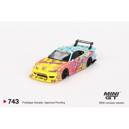 [HÀNG CÓ SẴN] Mocus Mô hình xe Mini GT 1:64 Nissan LB-Super Silhouette S15 SILVIA LB KUMA 743