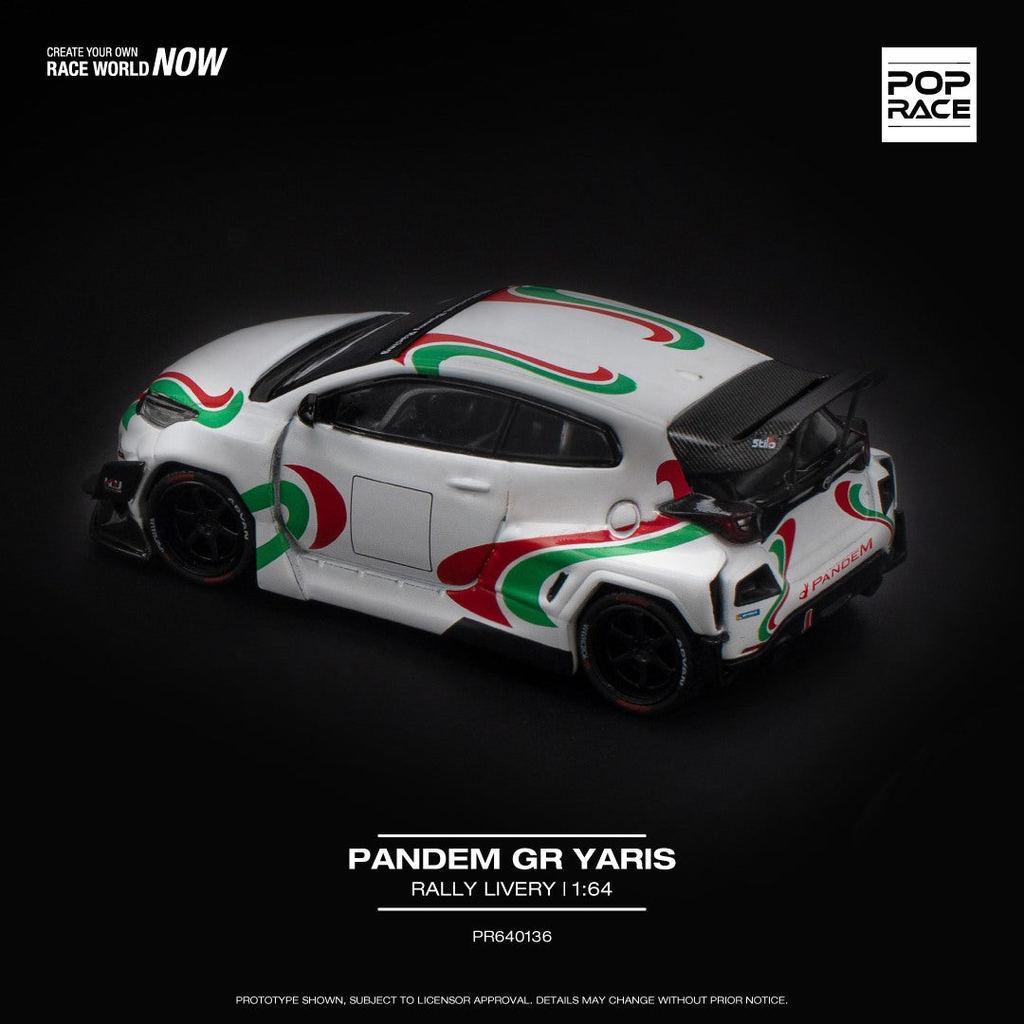 [HÀNG CÓ SẴN] Mô hình xe POPRACE 1:64 PANDEM GR YARIS - RALLY LIVERY PR640136