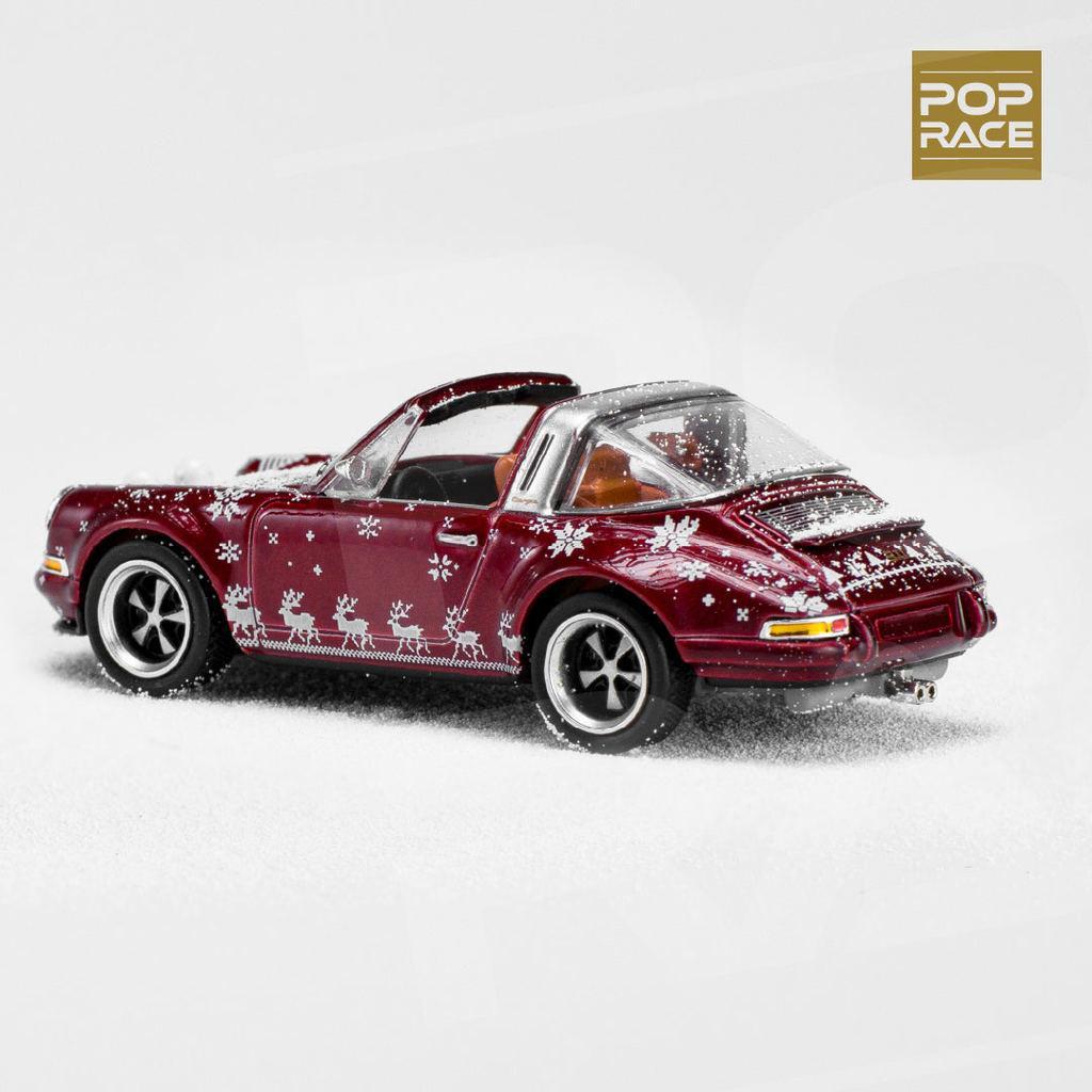 [HÀNG CÓ SẴN] Mô hình xe POPRACE 1:64 SINGER TARGA CHRISTMAS EDITION 2023 RED PR640083