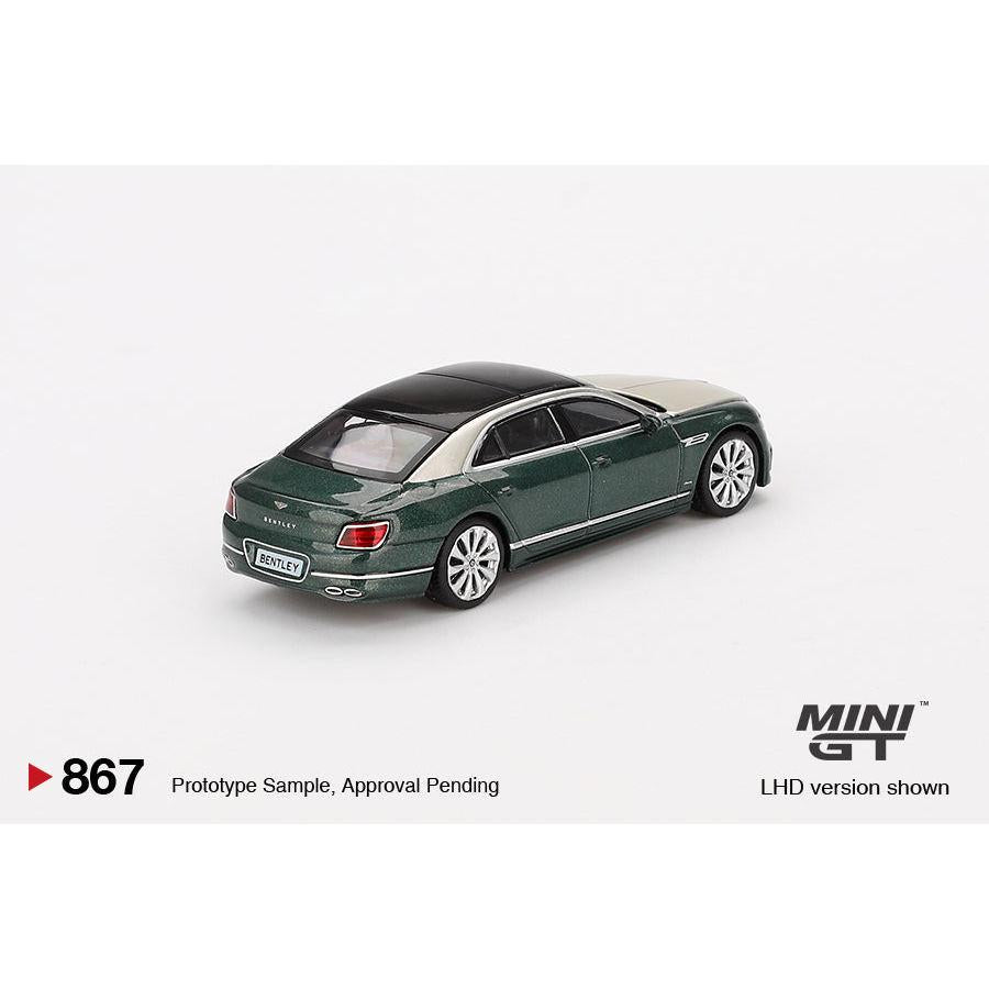 [HÀNG CÓ SẴN] Mocus Mô hình xe Mini GT 1:64 Bentley Flying Spur White Sand Verdant 867