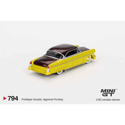 [HÀNG CÓ SẴN] Mocus Mô hình xe Mini GT 1:64 Lincoln Capri Hot Rod 1954 Lime Yellow 794