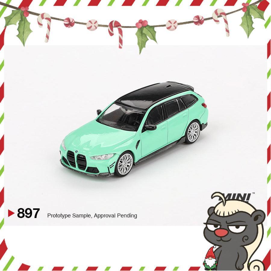 [HÀNG CÓ SẴN] Mocus Mô hình xe Mini GT 1:64 BMW M3 M Performance Touring Mint Green 897