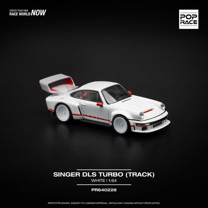 [HÀNG CÓ SẴN] Mô hình xe POPRACE 1:64 SINGER DLS TURBO (TRACK) - WHITE PR640226