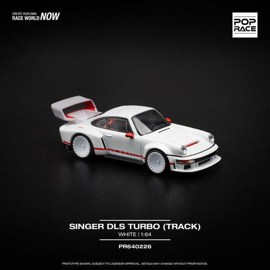[HÀNG CÓ SẴN] Mô hình xe POPRACE 1:64 SINGER DLS TURBO (TRACK) - WHITE PR640226