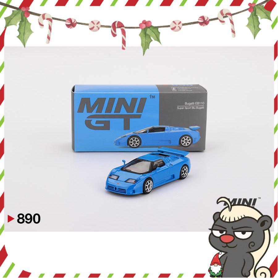 [HÀNG CÓ SẴN] Mocus Mô hình xe Mini GT 1:64 Bugatti EB110 Super Sport Blu Bugatti 890