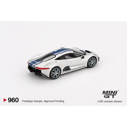 [HÀNG CÓ SẴN] Mocus Mô hình xe Mini GT 1:64 Jaguar C-X75 Silver 960