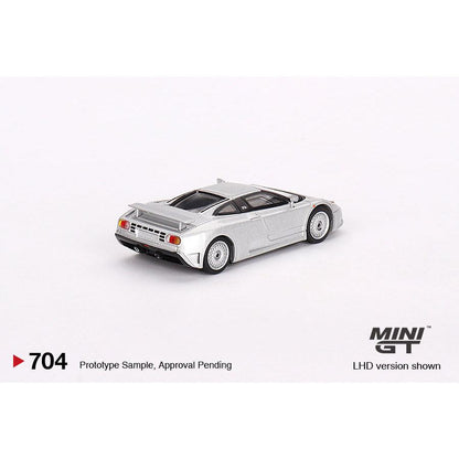 [HÀNG CÓ SẴN] Mocus Mô hình xe Mini GT 1:64 Bugatti EB110 GT Grigio Chiaro 704