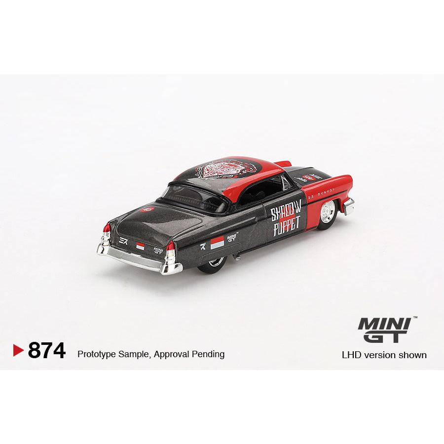 [HÀNG CÓ SẴN] Mocus Mô hình xe Mini GT 1:64 Lincoln Capri Hot Rod 1954 "Shadow Puppet" MINI GT x MIZU 2024 874