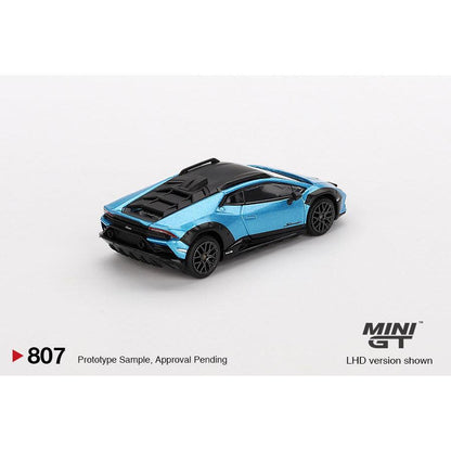 [HÀNG CÓ SẴN] Mocus Mô hình xe Mini GT 1:64 Lamborghini Huracán Sterrato Blu Aegir 807