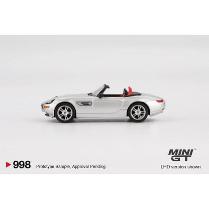 [HÀNG CÓ SẴN] Mocus Mô hình xe Mini GT 1:64 BMW Z8 Silver 998