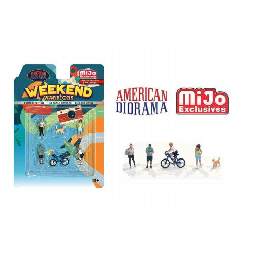 Mô hình American Diorama 1:64 AD-2402MJ 1:64 Limited Edition Die Cast Figure Set - Weekend Warriors - AD-2402MJ