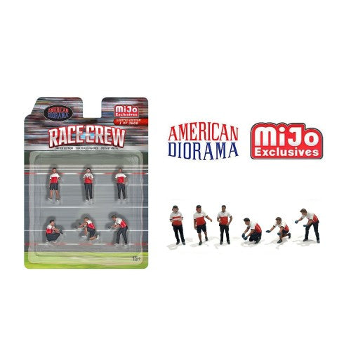 Mô hình American Diorama 1:64 AD-2405MJ 1:64 Limited Edition Die Cast Figure Set - Race Crew - AD-2405MJ