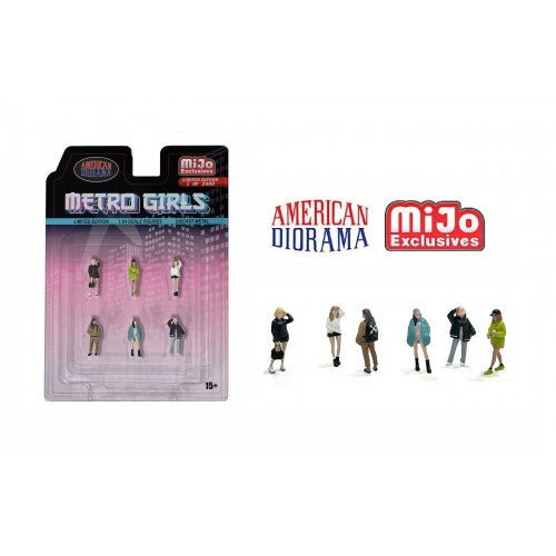 Mô hình American Diorama 1:64 AD-2408MJ 1:64 Limited Edition Die Cast Figure Set - Metro Girls - AD-2408MJ