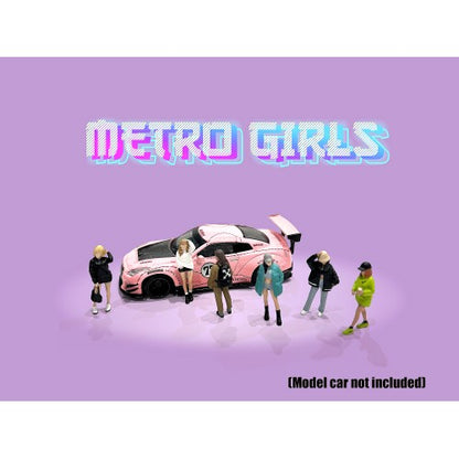 Mô hình American Diorama 1:64 AD-2408MJ 1:64 Limited Edition Die Cast Figure Set - Metro Girls - AD-2408MJ