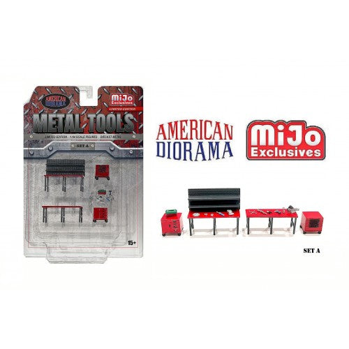 Mô hình American Diorama 1:64 AD-2409MJ 1:64 Limited Edition Die Cast Metal Tools - Set A - AD-2409MJ