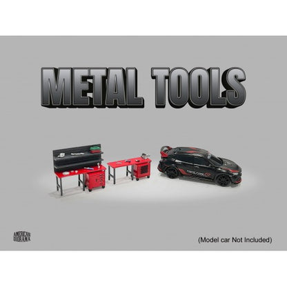 Mô hình American Diorama 1:64 AD-2409MJ 1:64 Limited Edition Die Cast Metal Tools - Set A - AD-2409MJ